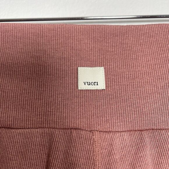 VUORI Lux At Ease Harem Pant Size XS Heathered Brown Tapered Casual Lounge Basic - Picture 6 of 13